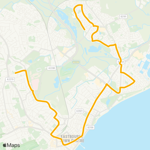 Stagecoach South East  map