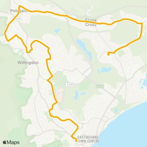 Stagecoach South East  map