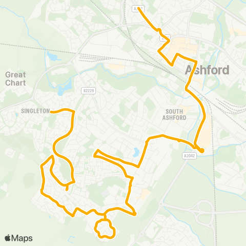 Stagecoach South East  map