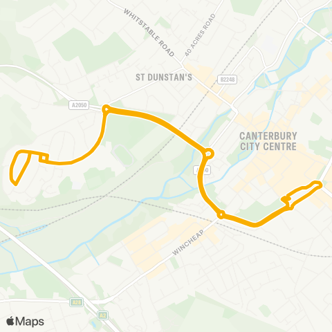 Stagecoach South East  map