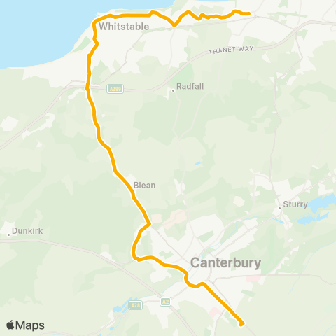 Stagecoach South East  map