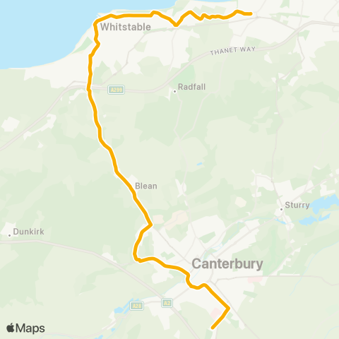 Stagecoach South East  map