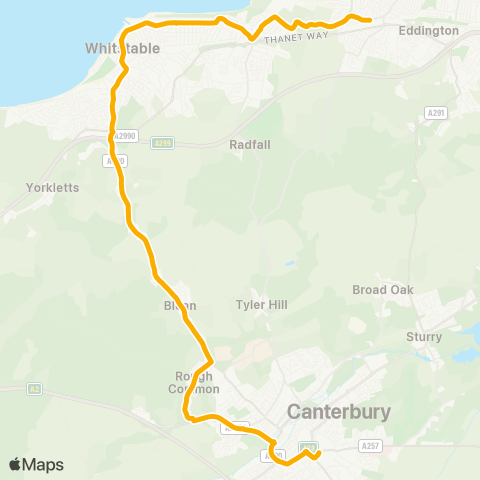 Stagecoach South East  map