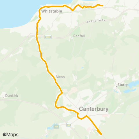 Stagecoach South East  map