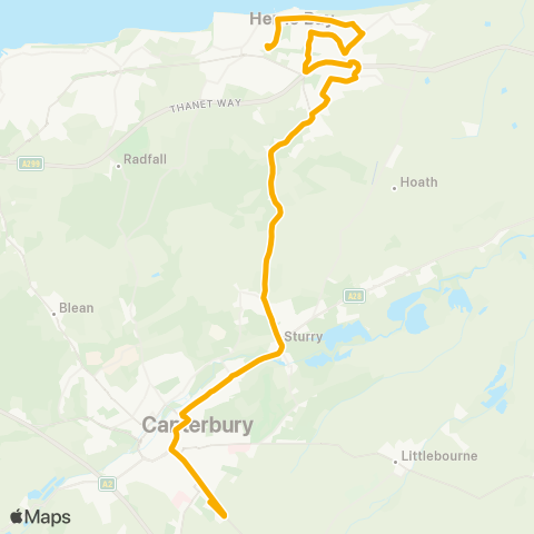 Stagecoach South East  map