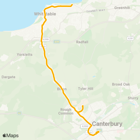 Stagecoach South East  map