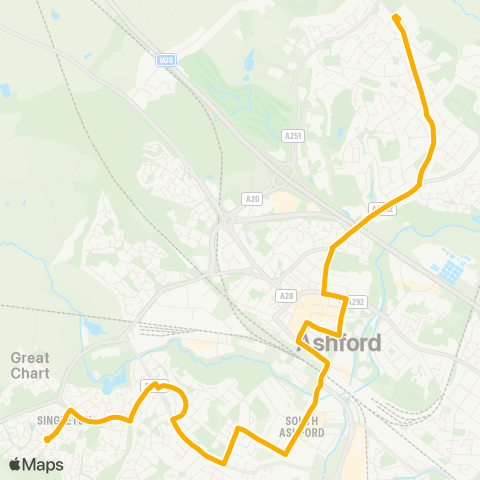 Stagecoach South East  map