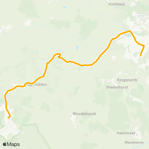 Stagecoach South East  map