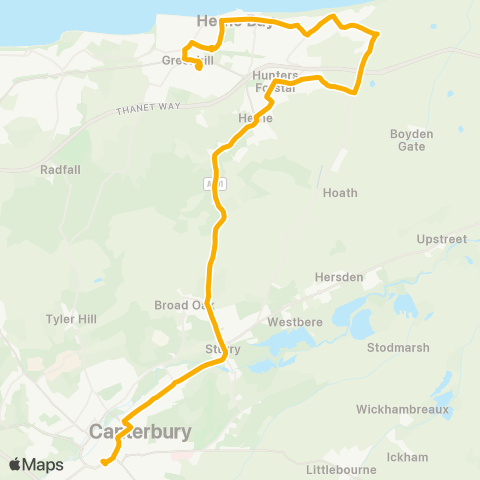 Stagecoach South East  map