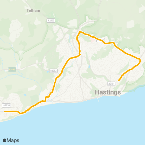 Stagecoach South East  map