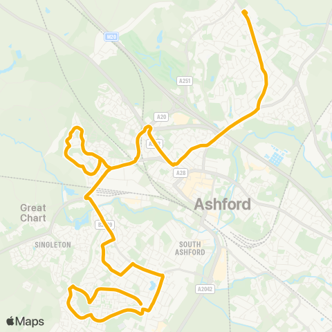 Stagecoach South East  map