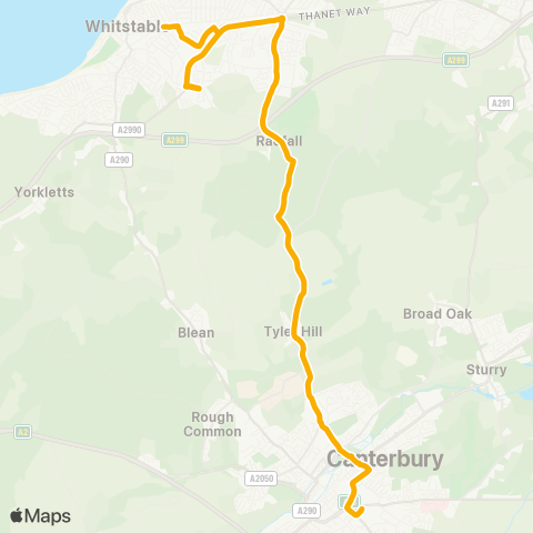 Stagecoach South East  map