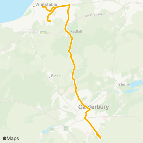 Stagecoach South East  map