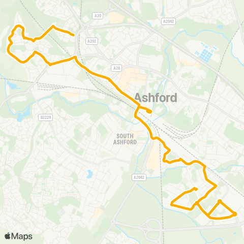 Stagecoach South East  map