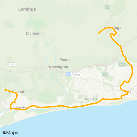 Stagecoach South East  map