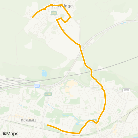 Stagecoach South East  map