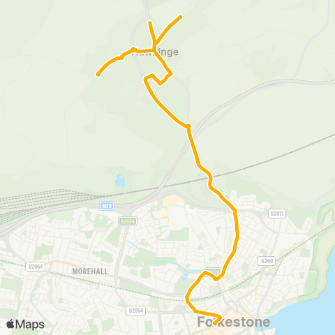 Stagecoach South East  map