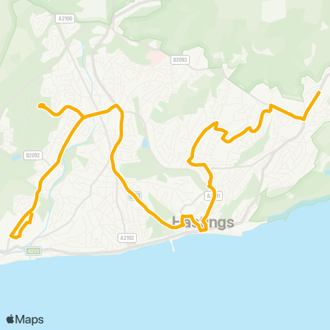 Stagecoach South East  map