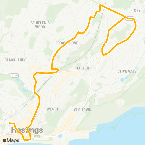 Stagecoach South East  map