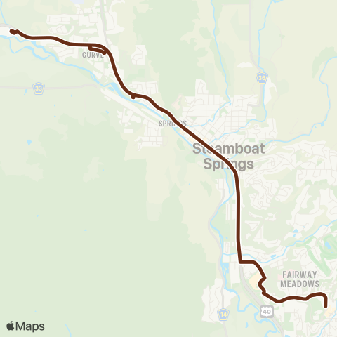 SST Night Line map