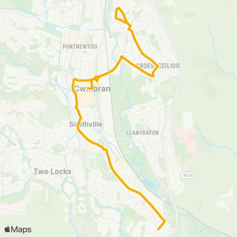 Stagecoach South Wales  map