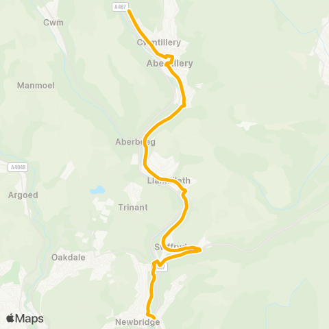 Stagecoach South Wales  map