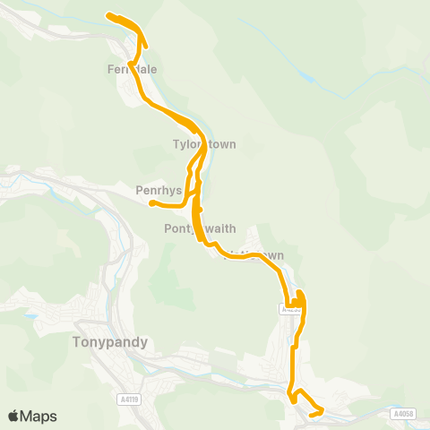 Stagecoach South Wales  map