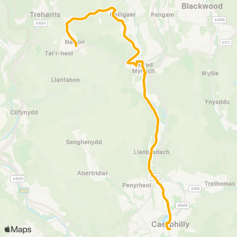 Stagecoach South Wales  map