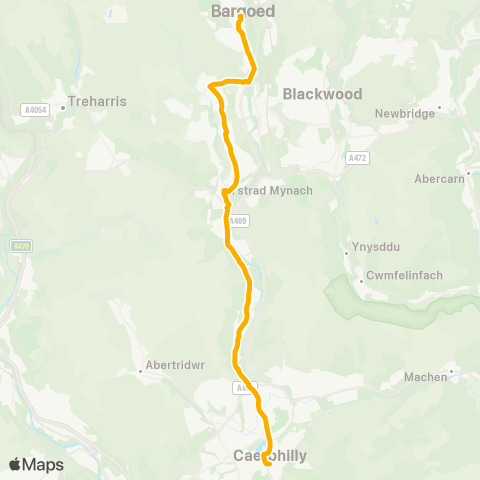 Stagecoach South Wales  map