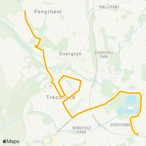 Stagecoach South Wales  map