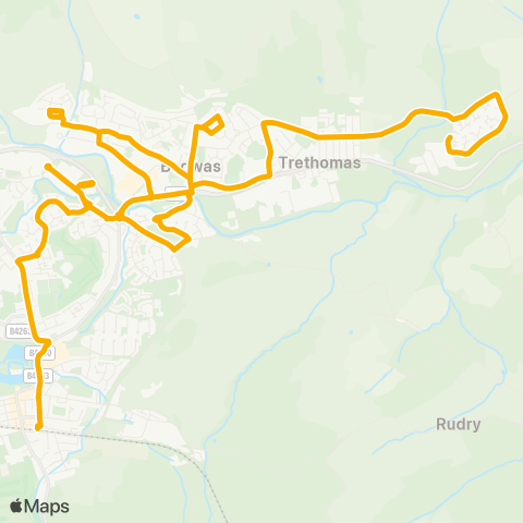 Stagecoach South Wales  map