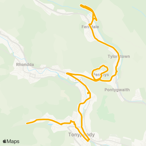 Stagecoach South Wales  map