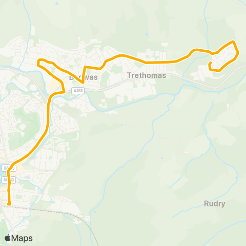 Stagecoach South Wales  map