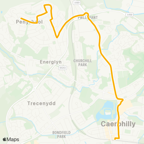 Stagecoach South Wales  map