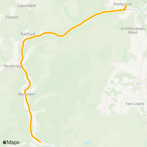 Stagecoach South Wales  map