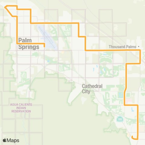 SunLine Route 4 map