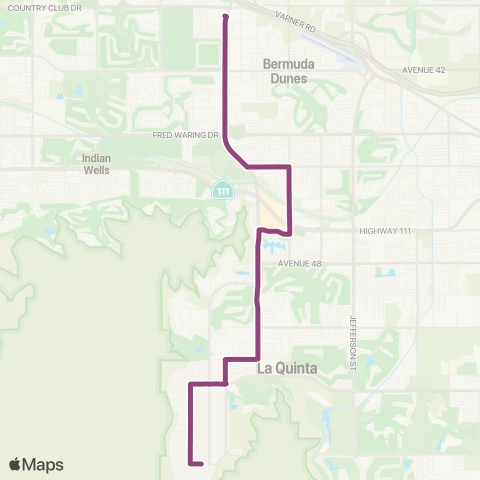 SunLine Route 7 map