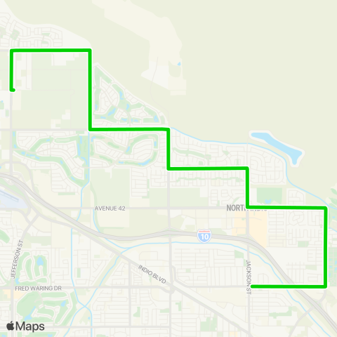 SunLine Route 803 Tripper map