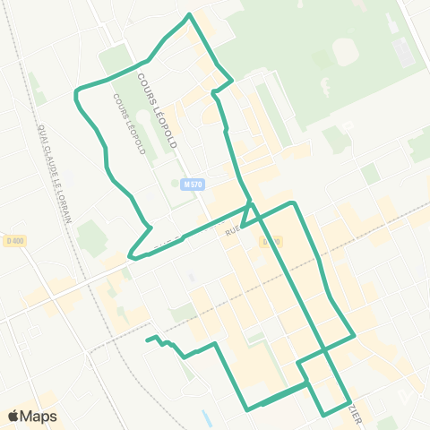 STAN Citadine Nancy map