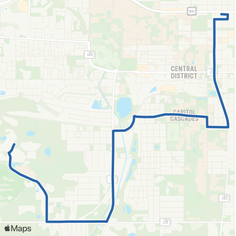 StarMetro Dogwood map