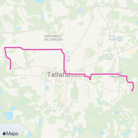 StarMetro Evergreen map