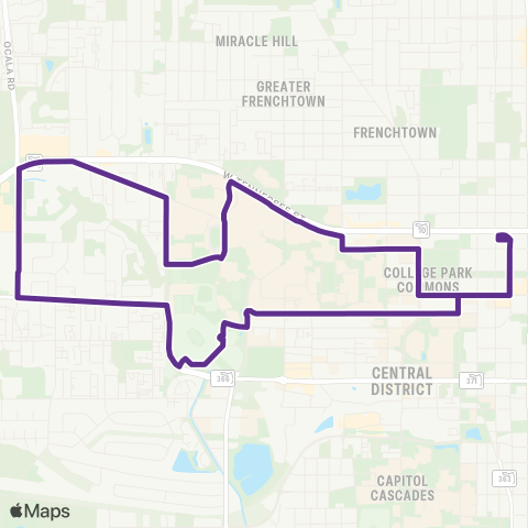 StarMetro Heritage Grove map