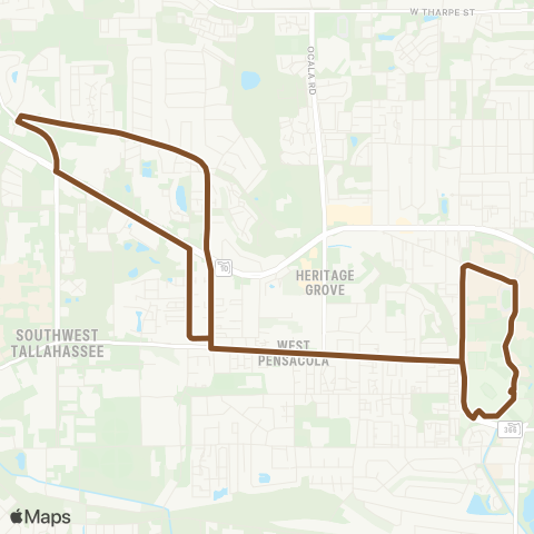 StarMetro Osceola map