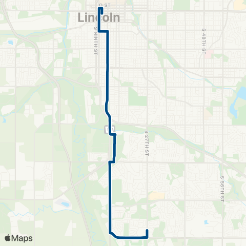 StarTran South 13th map