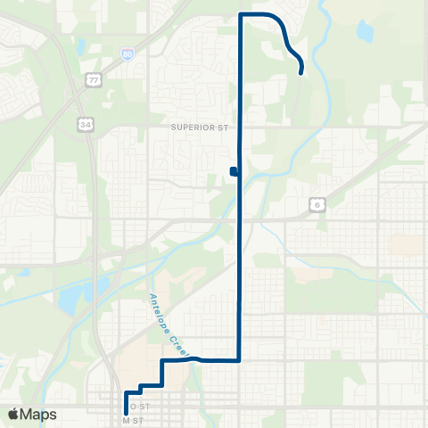 StarTran North 27th map