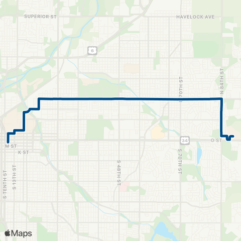 StarTran Bethany map