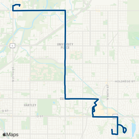 StarTran North 48th map