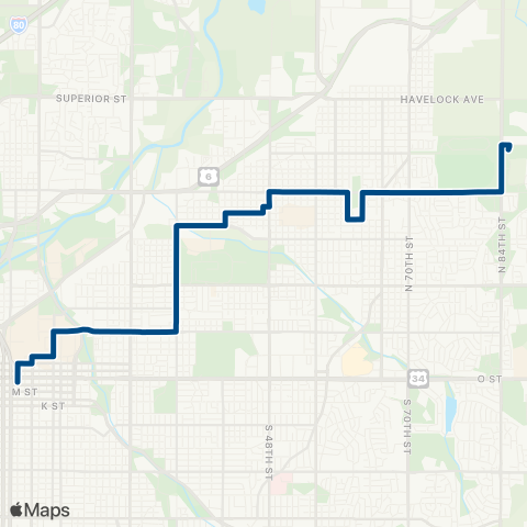 StarTran University Place map