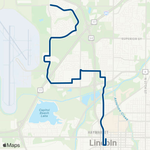 StarTran Gaslight map