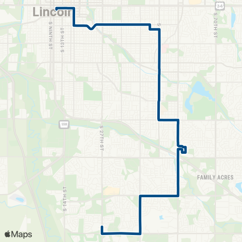 StarTran Southpointe map